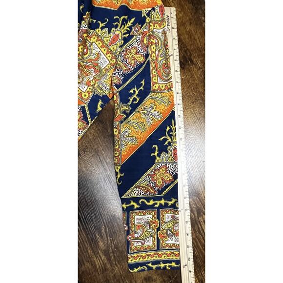 Vintage Hooper Vienna Model Shirt Womens Medium Paisley Austria 70s Blouse Retro - Picture 13 of 13